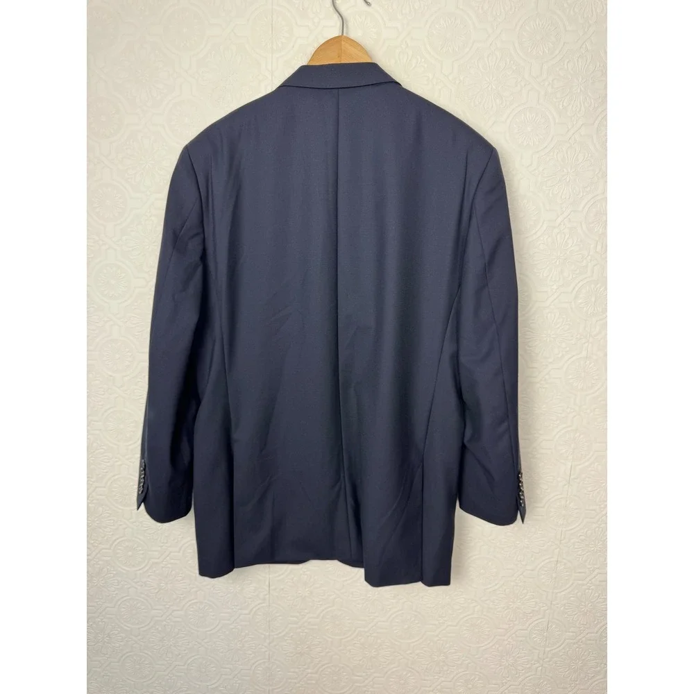 J Crew Loro Piana Ludlow Slim Fit 100% Wool Navy Blue Suit Jacket Blazer